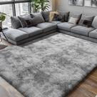 Tapetes Shag Area Boshengya Ultra Soft Fluffy Tie-Dye Grey 120x180cm
