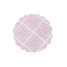 Tapetinhos rosa fundo rendado para doces n 7 cm - 5000 un.