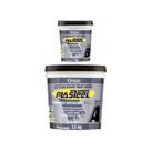 Tapmatic Plasteel Cerâmico Espatulável 5/1 Quimatic Cinza 6,5Kg Massa Refratária Para Reparo De Superfícies Metálicas E Cerâmicas Alta Resistência Pg3