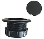 Tapón para agujero de sombrilla para mesa de patio MEFELE, diámetro 5 cm, color negro