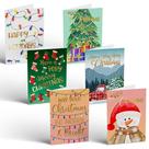 Tarjetas de Navidad Better Office Products Paquete de 50, 10x15 cm con Detalles en Papel Dorado Tarjetas de Navidad Better Office Products Paquete de 50, 10x15 cm con Detalles en Papel Dorado