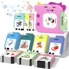 Tarjetas Didácticas Interactivas AHJ 420 Palabras Francés-Inglés para Niños Pequeños