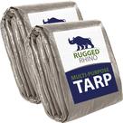 Tarp Rugged Rhino de 10 x 20 pés e 5 mil à prova d'água, resistente a UV Tarp Rugged Rhino de 10 x 20 pés e 5 mil à prova d'água, resistente a UV