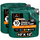 Tarp Xpose Safety Heavy Duty Poly 10' x 12' (pacote com 2) 10 mil