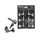 Tarraxa luxo p/ guitarra ou violao cromada 3+3