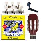 Tarraxa p/ Violão Nylon Jogo de Cordas Canario e Encordoador