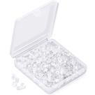 Tarraxa para Brincos iBayam de Silicone Transparente 4 mm, 300 Unidades