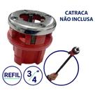 Tarraxa para cano metalico 3/4 Manual Refil Tarracha Ferro Aço BSPT ¾ Abri Rosca Rosqueadeira Ferramentas Fazedor de Rosca