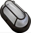 Tartaruga Clean Pp Lente Policarb E27 Preto/Branco - Blumenau