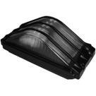 Tartaruga piramide retang. 21cm aluminio pint. epoxi e-27 1 lamp. max 60w preta