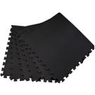 Tatame EVA Preto Conjunto com 4 Unidades 50cm x 50cm x 4cm 40mm Tatame EVA Preto Conjunto com 4 Unidades 50cm x 50cm x 4cm 40mm