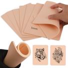 Tattoo Practice Skin Rayyl 10 unidades de silicone macio 7,4 x 5,6 cm