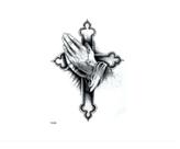 Tatuagem Temporária Delicada Com 20 Cm Cruz Religiosa Tatuagem Temporária Delicada Com 20 Cm Cruz Religiosa