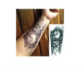 Tatuagem Temporária Delicada Com 20 Cm Relógio Catedral Tatuagem Temporária Delicada Com 20 Cm Relógio Catedral