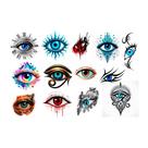 Tatuagem Temporaria Olhos - Cartela Com Varios Modelos