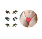 Tatuagem temporária olhos sexy estilo