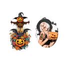 Tatuagem temporárias halloween fantasma abobora cabeça