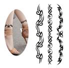 Tatuagem tribal cartela modelo preto estilo moda