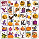 Tatuagens de Halloween PARTYWIND 408 unidades para lembrancinhas infantis Tatuagens de Halloween PARTYWIND 408 unidades para lembrancinhas infantis
