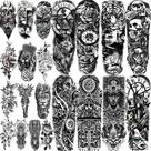 Tatuagens temporárias COKTAK Greek Myth para mulheres e homens maoris Tatuagens temporárias COKTAK Greek Myth para mulheres e homens maoris