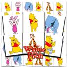 Tatuagens temporárias Disney Winnie the Pooh 72 unidades para crianças