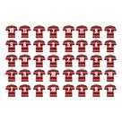 Tatuagens Temporárias Infantil Camisa Futebol Vermelha Preta