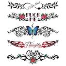 Tatuagens temporárias Kink Ink Sexy Naughty para mulheres x5