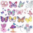 Tatuagens Temporárias Leesgel 130 Estilos Borboleta com Glitter Tatuagens Temporárias Leesgel 130 Estilos Borboleta com Glitter