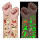 Tatuagens Temporárias Luminosas de Natal PARTYWIND - Pacote com 10 Unidades Tatuagens Temporárias Luminosas de Natal PARTYWIND - Pacote com 10 Unidades
