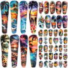 Tatuagens temporárias Metuu 48 folhas, manga tropical impermeável
