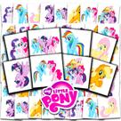 Tatuagens temporárias MLP My Little Pony 70+ para festa infantil