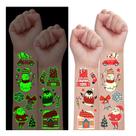 Tatuagens temporárias PARTYWIND Glow Christmas para crianças (24 folhas) Tatuagens temporárias PARTYWIND Glow Christmas para crianças (24 folhas)