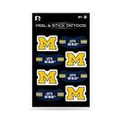 Tatuagens temporárias Rico Industries NCAA Michigan Wolverines