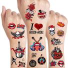 Tatuagens Temporárias Rock Roll 50pcs Lembrancinhas Para Festa De Despedida De Solteiro Tatuagens