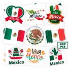 Tatuagens temporárias Winthrop 240 peças Dia da Independência do México