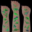 Tatuagens temporárias Zonon Dinosaur Glow in The Dark Kids