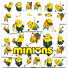 Tatuajes Temporales de Minions 72 piezas 5x5 cm para Fiestas