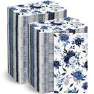 Tatuo de guardanapos florais descartáveis, 100 unidades para banheiro