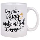Taza de Café Maustic Divertida Este Anillo Me Hace Ver Comprometida
