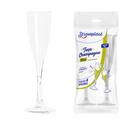 TC-120 Taça 120ml. Acrílico Cristal P/ Champagne Vinho C/ 56 Un. (Strawplast)