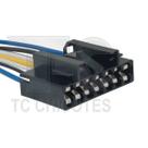 TC107.1081 Chicote 7V Lanterna Traseira Uno Femea