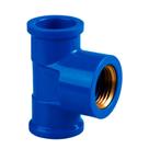 Te 25mm Azul com bucha latão