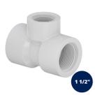 Tê 90 com Rosca 1.1/2'' Branco