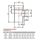 Te De Redução Esgoto 150x100mm Série Normal Krona