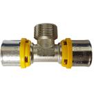 TÊ Macho Prensar Gás 20MMX1/2" Multicamada Sferagas Kit com 12 unidades