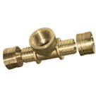 Tê Rosca Central Fêmea PEX Água 25X3/4X25 Kit c/ 12 - Emmeti