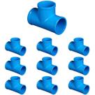 Tê Soldável 75mm PN80 em PVC - Kit 10 Unidades Resistentes para Irrigação Segura