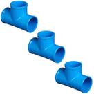 Tê Soldável 75mm PN80 em PVC - Kit 3 Unidades Resistentes para Irrigação Segura Tê Soldável 75mm PN80 em PVC - Kit 3 Unidades Resistentes para Irrigação Segura