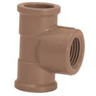 Te Soldável Roscável Para Sistema Predial Água Fria Conexão PVC Marrom De 3/4" Polegadas 25mm Amanco Te Soldável Roscável Para Sistema Predial Água Fria Conexão PVC Marrom De 3/4" Polegadas 25mm Amanco