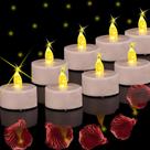 Tea Lights Boakboary, sem chama, operado por bateria, pacote com 100